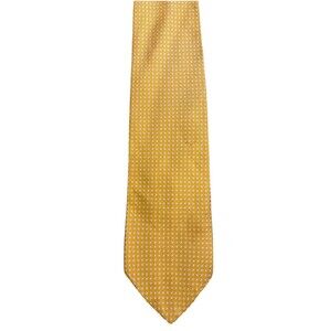 Brooks Brothers Makers Yellow Geometric Silk Tie Woven Italy Made USA MSRP $115